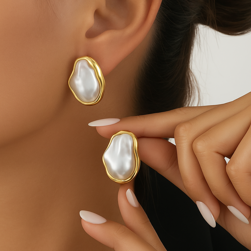 Ivana Vintage Pearl Earrings