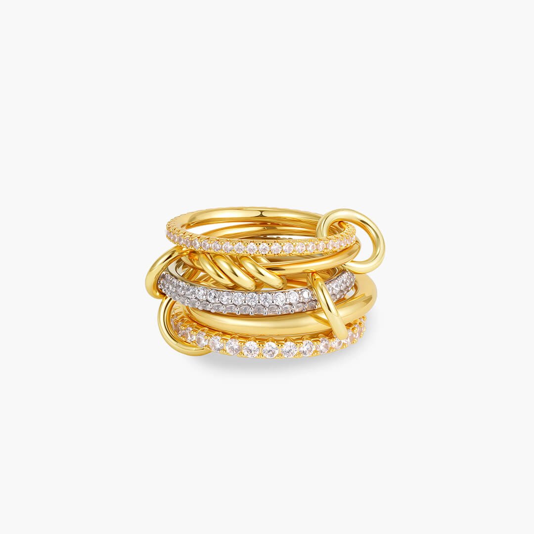 Aurélie Radiant Zirkonia Fünffach-Ring
