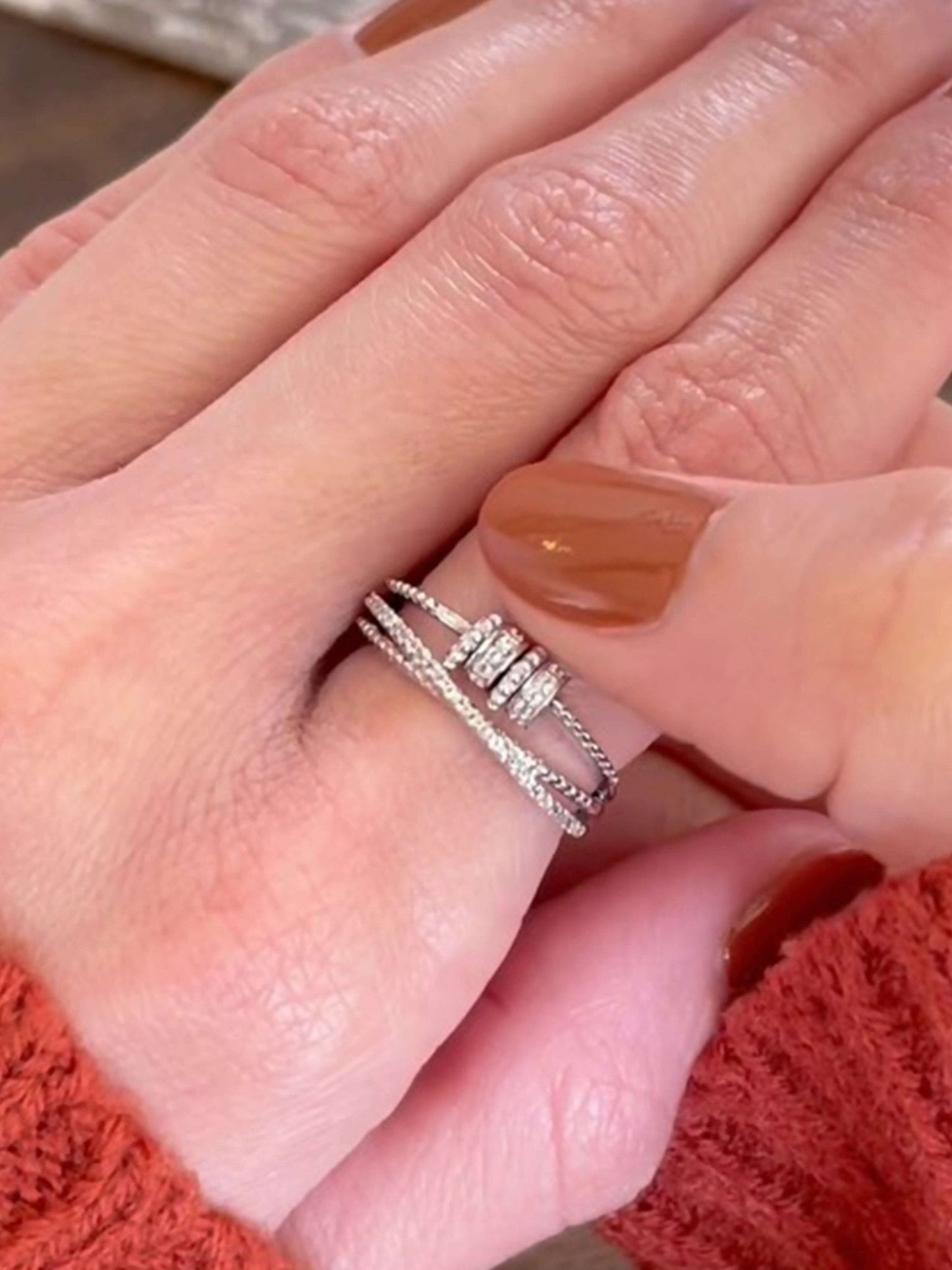 Bague tournante d'anxiété Celeste