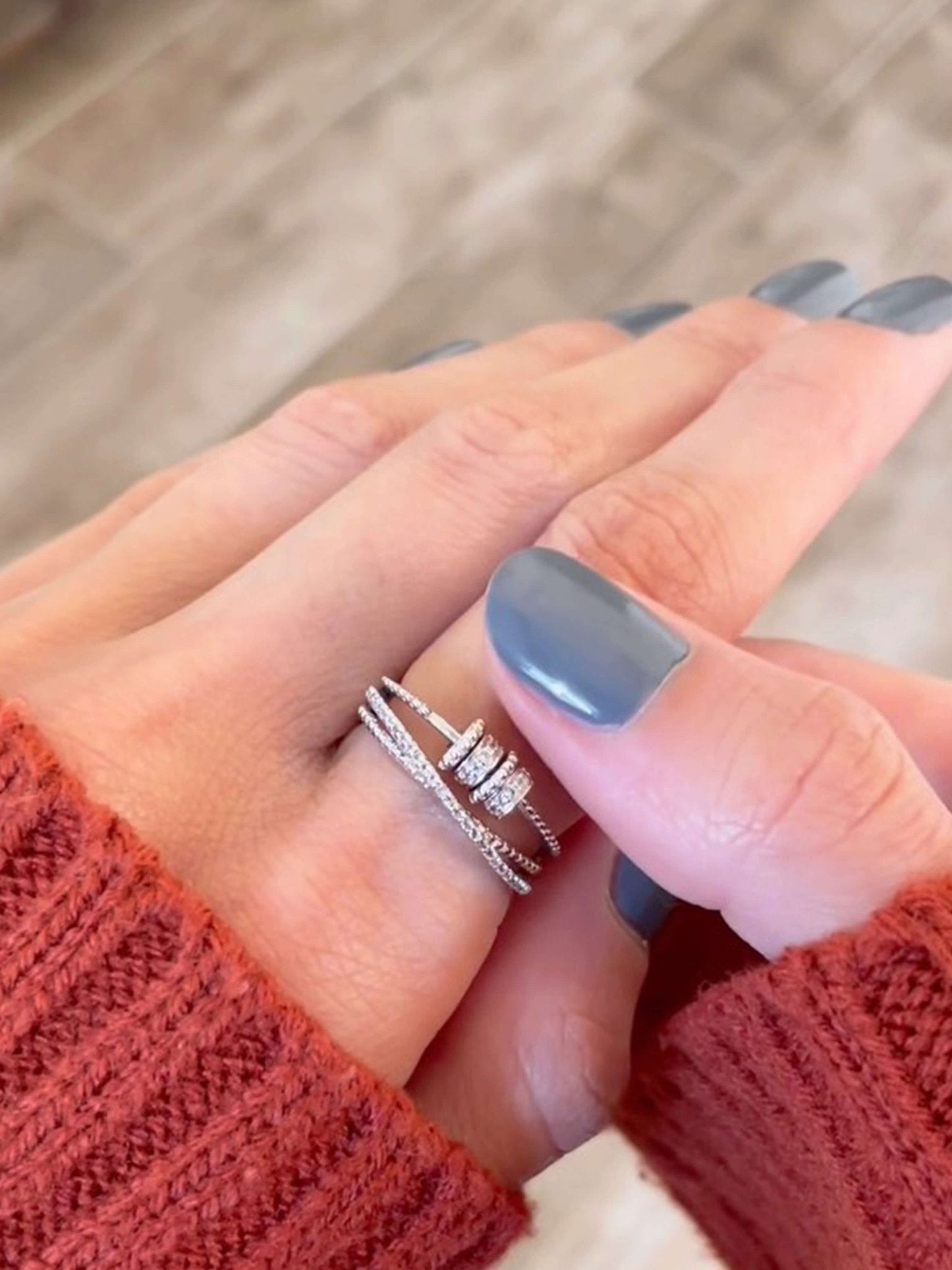 Bague tournante d'anxiété Celeste