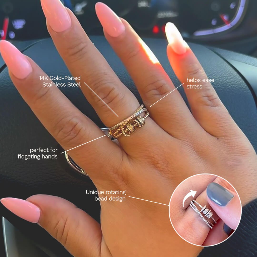 Bague tournante d'anxiété Celeste