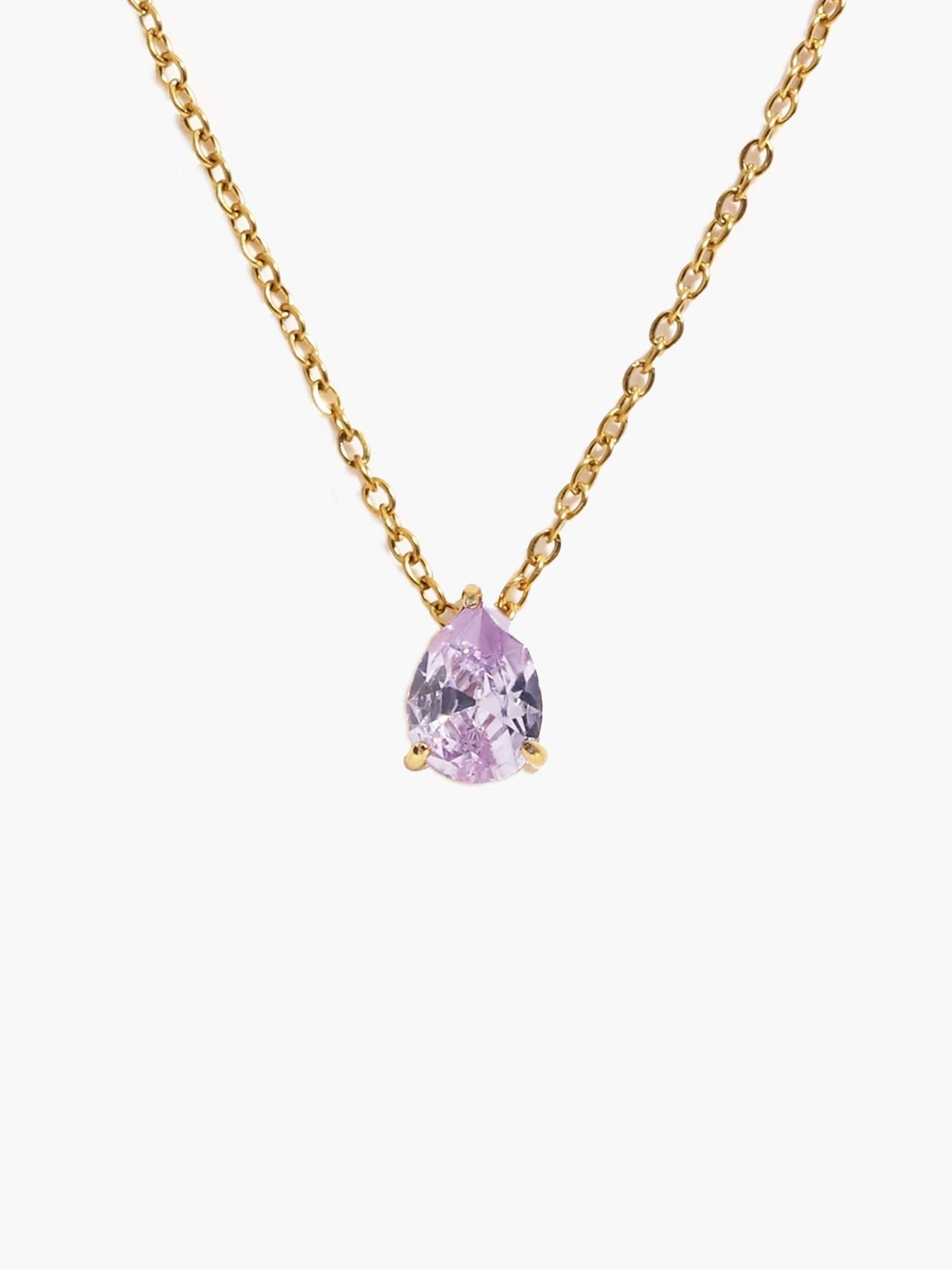 Lilith Teardrop Birthstone Necklace