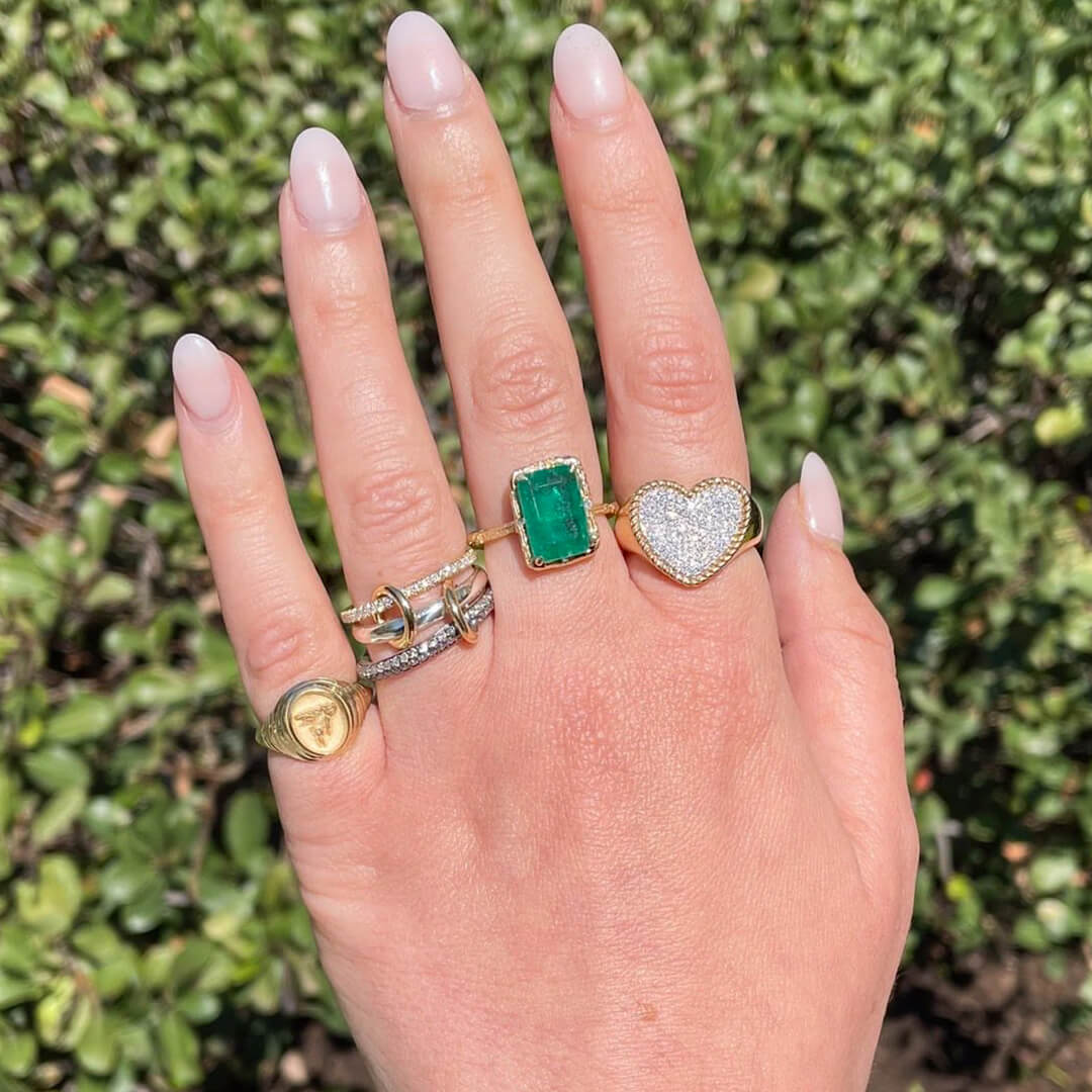 Lumi Zirkonia Sparkle Stapelring