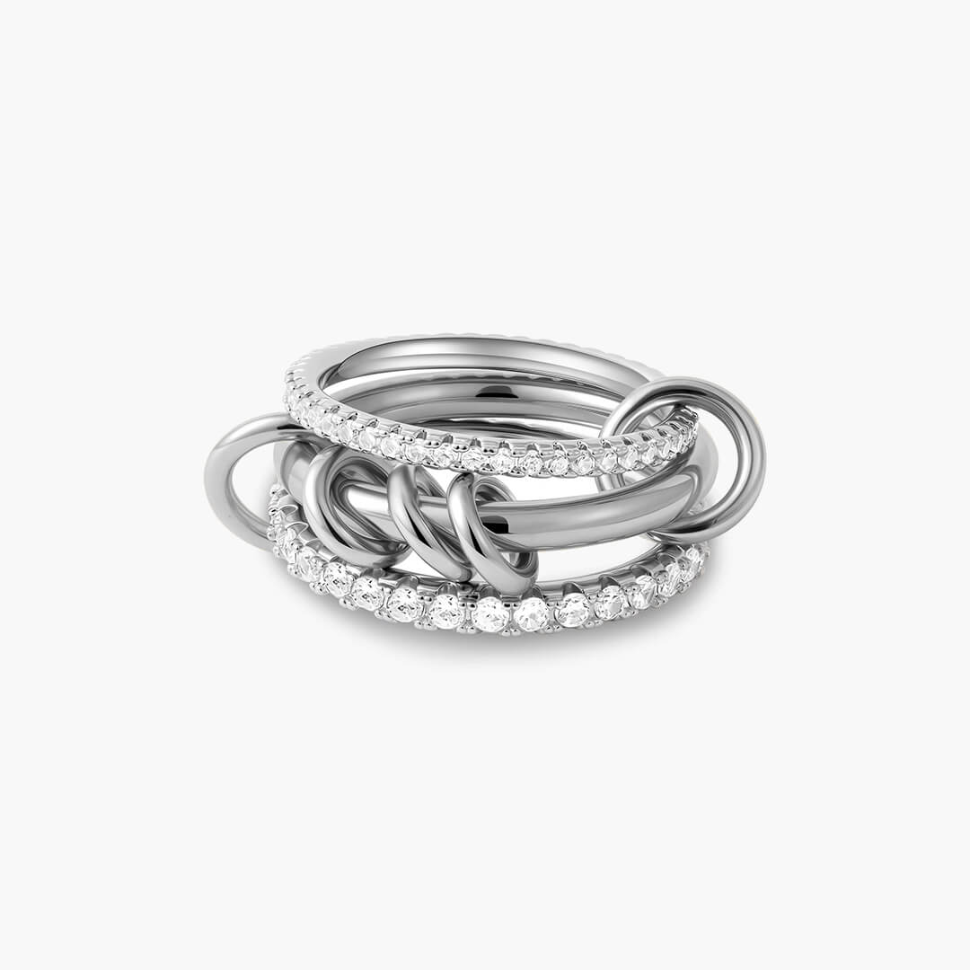 Lumi Zirkonia Sparkle Stapelring