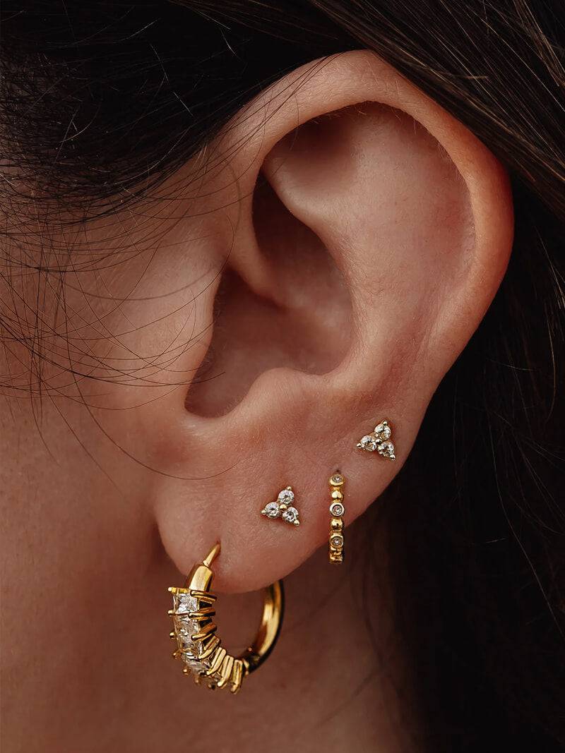 Ensemble de boucles d'oreilles étincelantes Margot