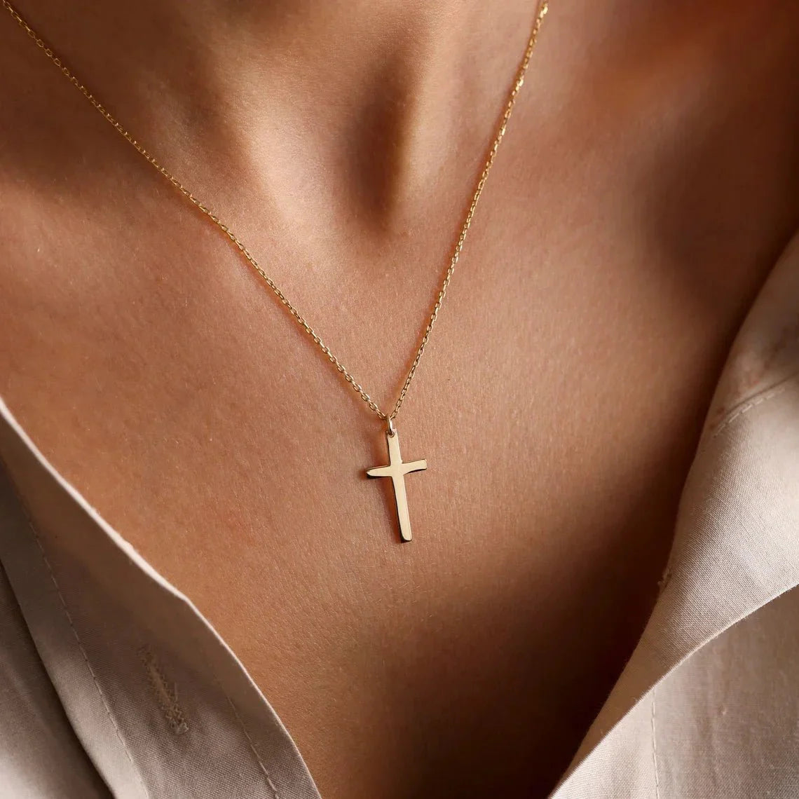 Melinda Cross Pendant Necklace