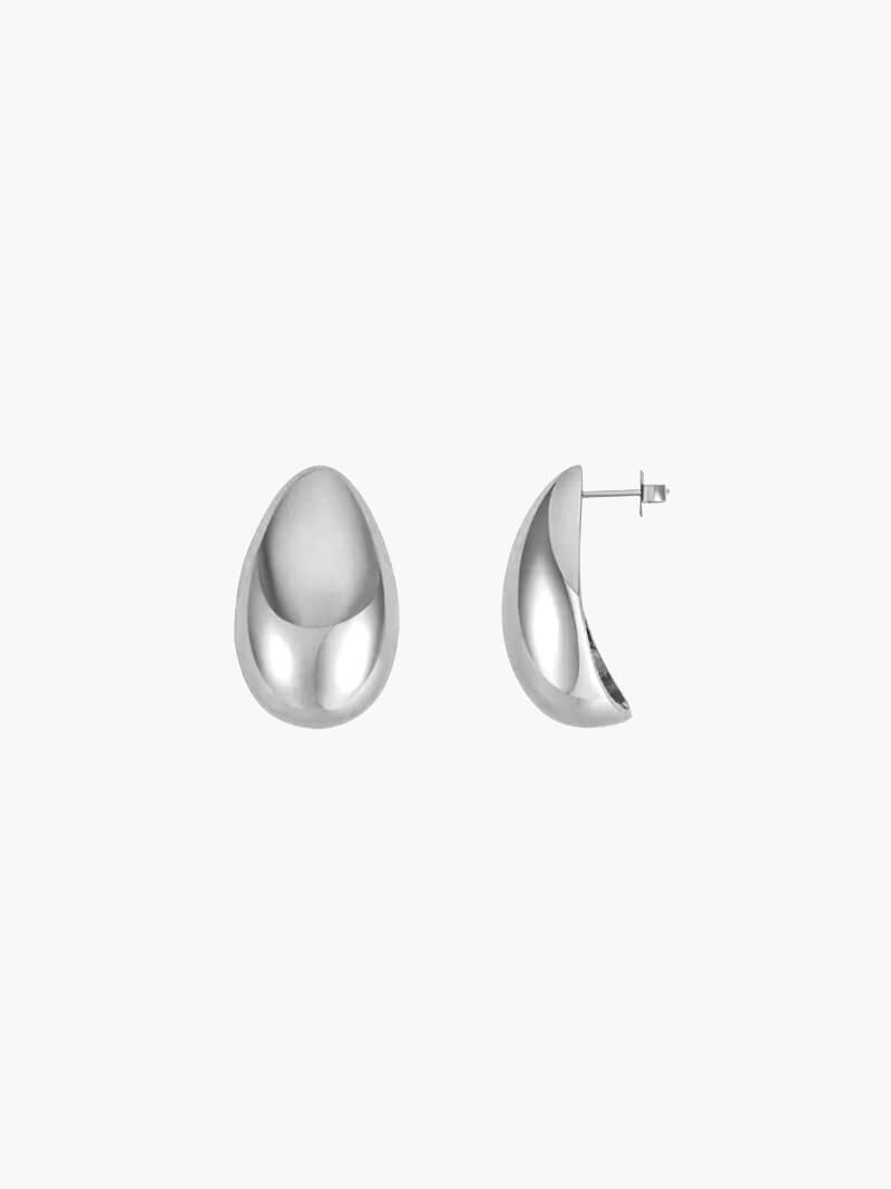 Boucles d'oreilles en forme de larme polie Quinn