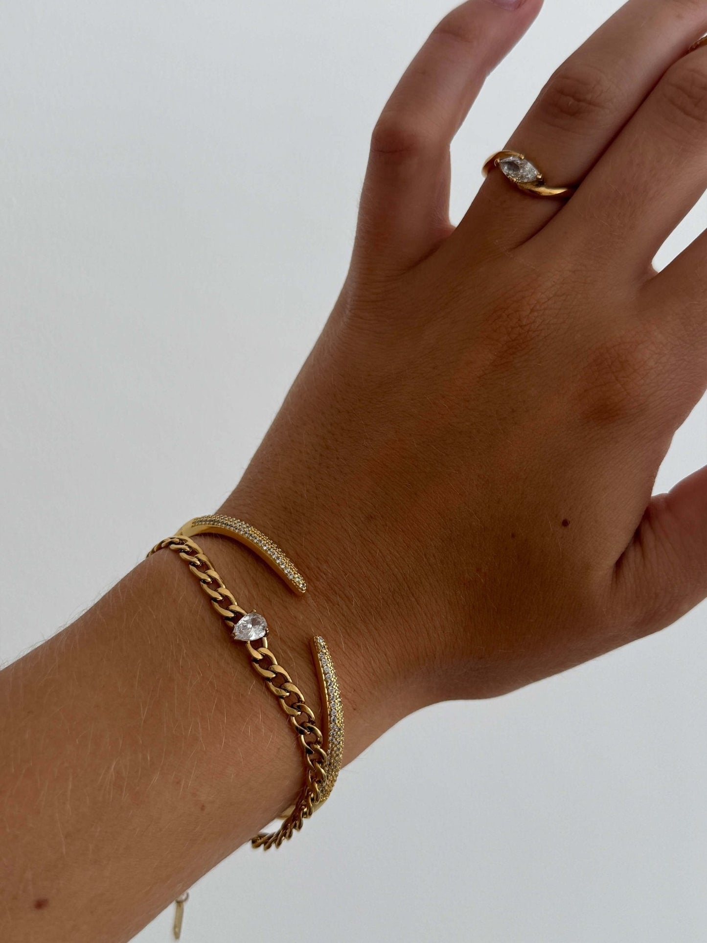 Serenity Edelstein-Manschettenarmband