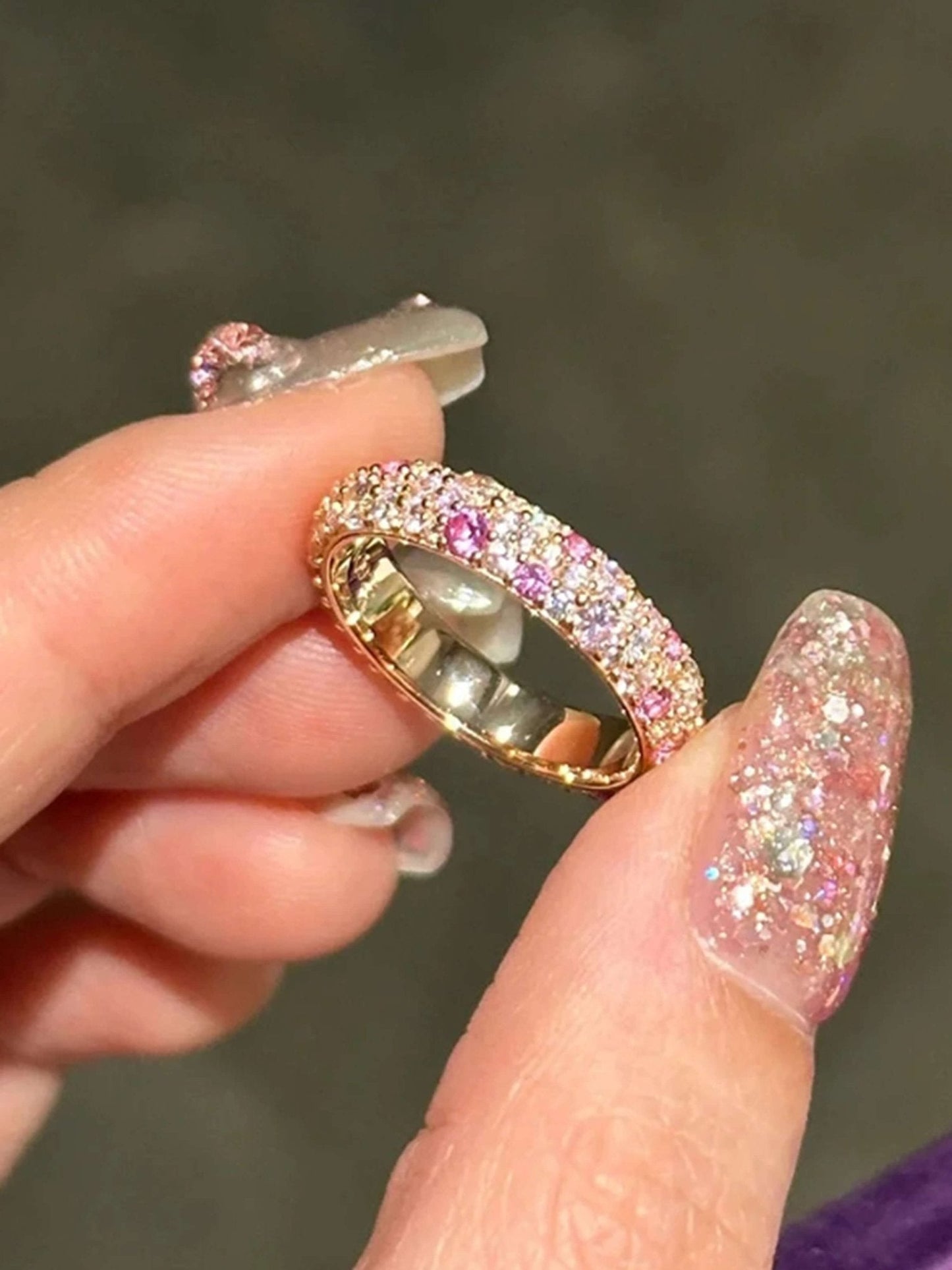 Bague Valentina en strass dégradé