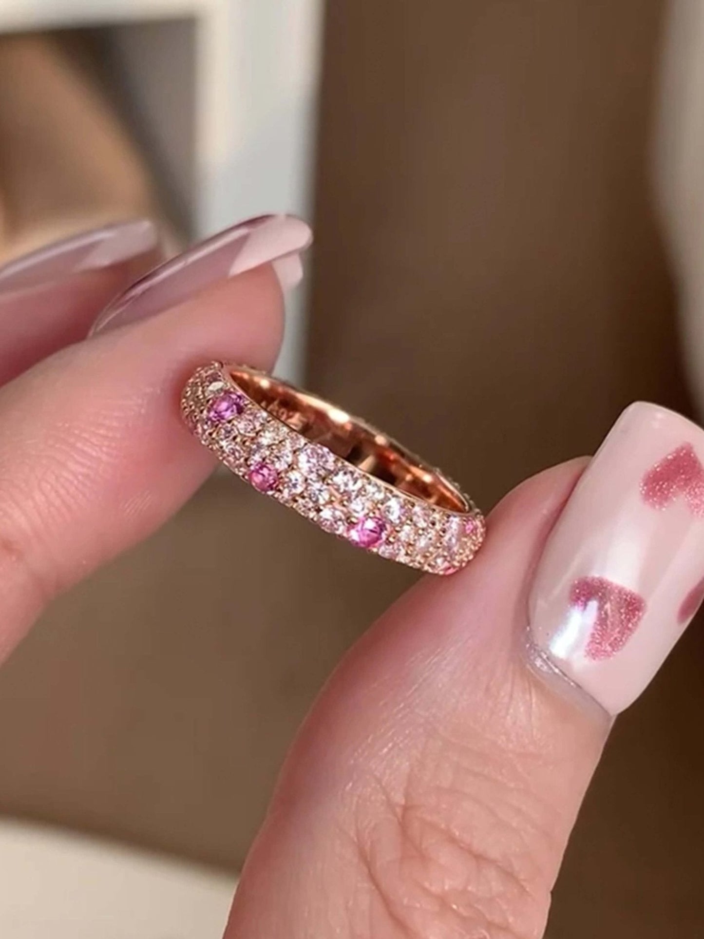 Bague Valentina en strass dégradé