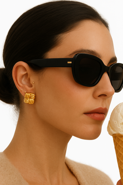 Paloa | Luxe Square Stud Earrings