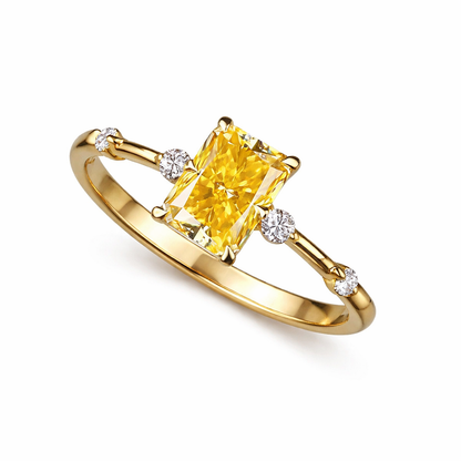Jasmine Square Zirconia Ring