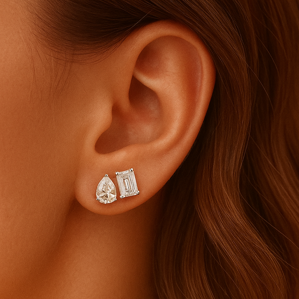 Elena Pear Zirconia Earrings