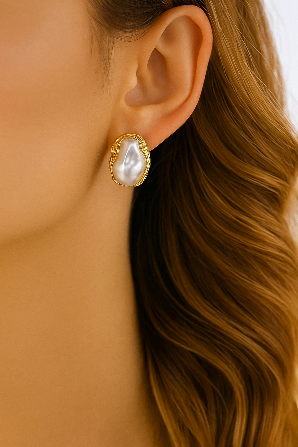 Ivana Vintage Pearl Earrings
