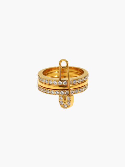 Monica Pinned Zirconia Ring