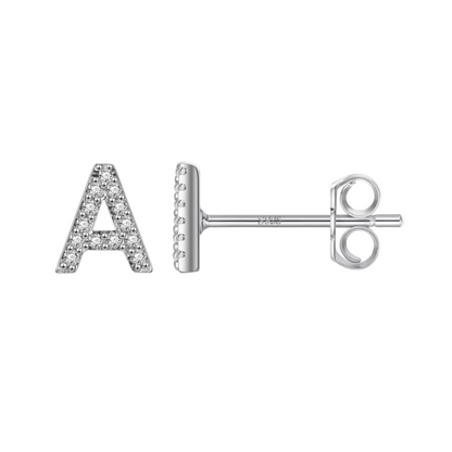 Initial Earring | Silver