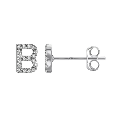 Initial Earring | Silver