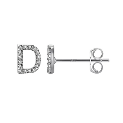 Initial Earring | Silver