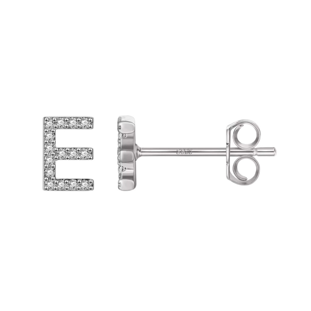 Initial Earring | Silver