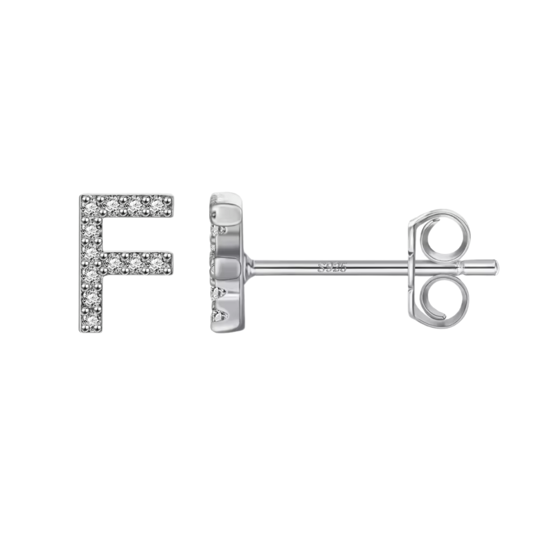 Initial Earring | Silver