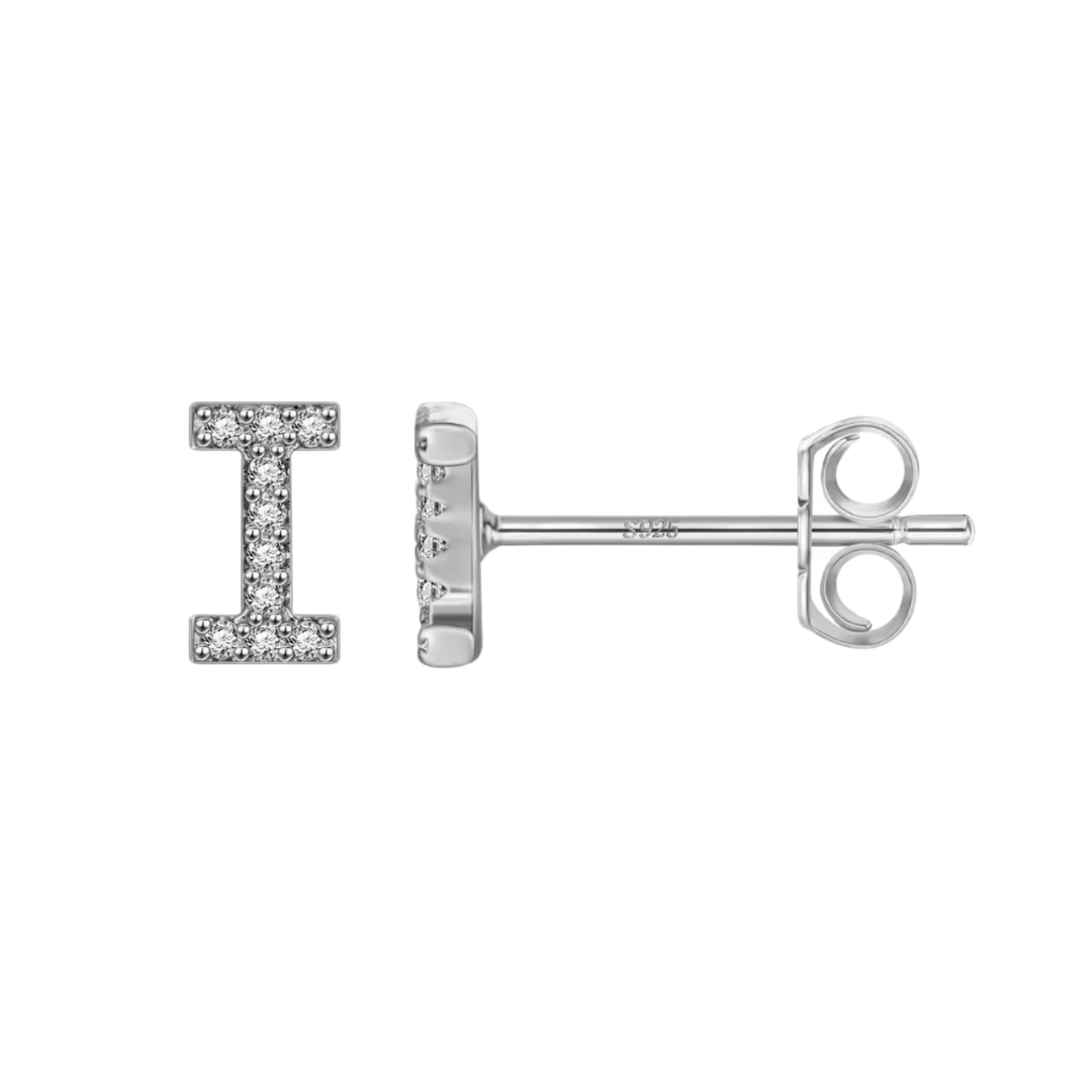 Initial Earring | Silver