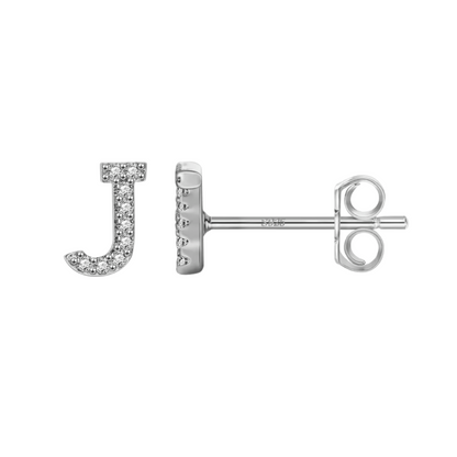 Initial Earring | Silver