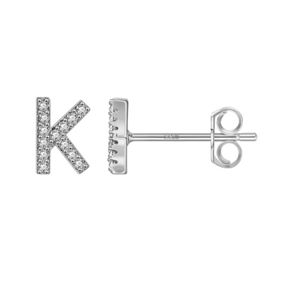 Initial Earring | Silver