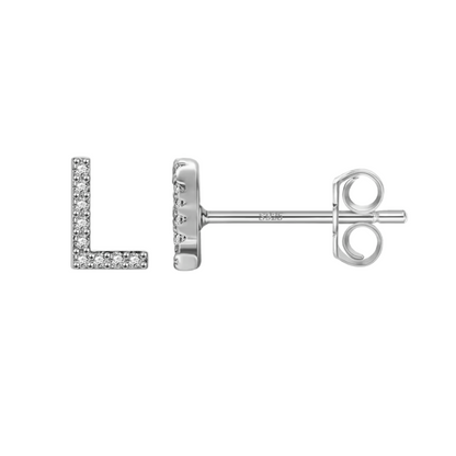 Initial Earring | Silver