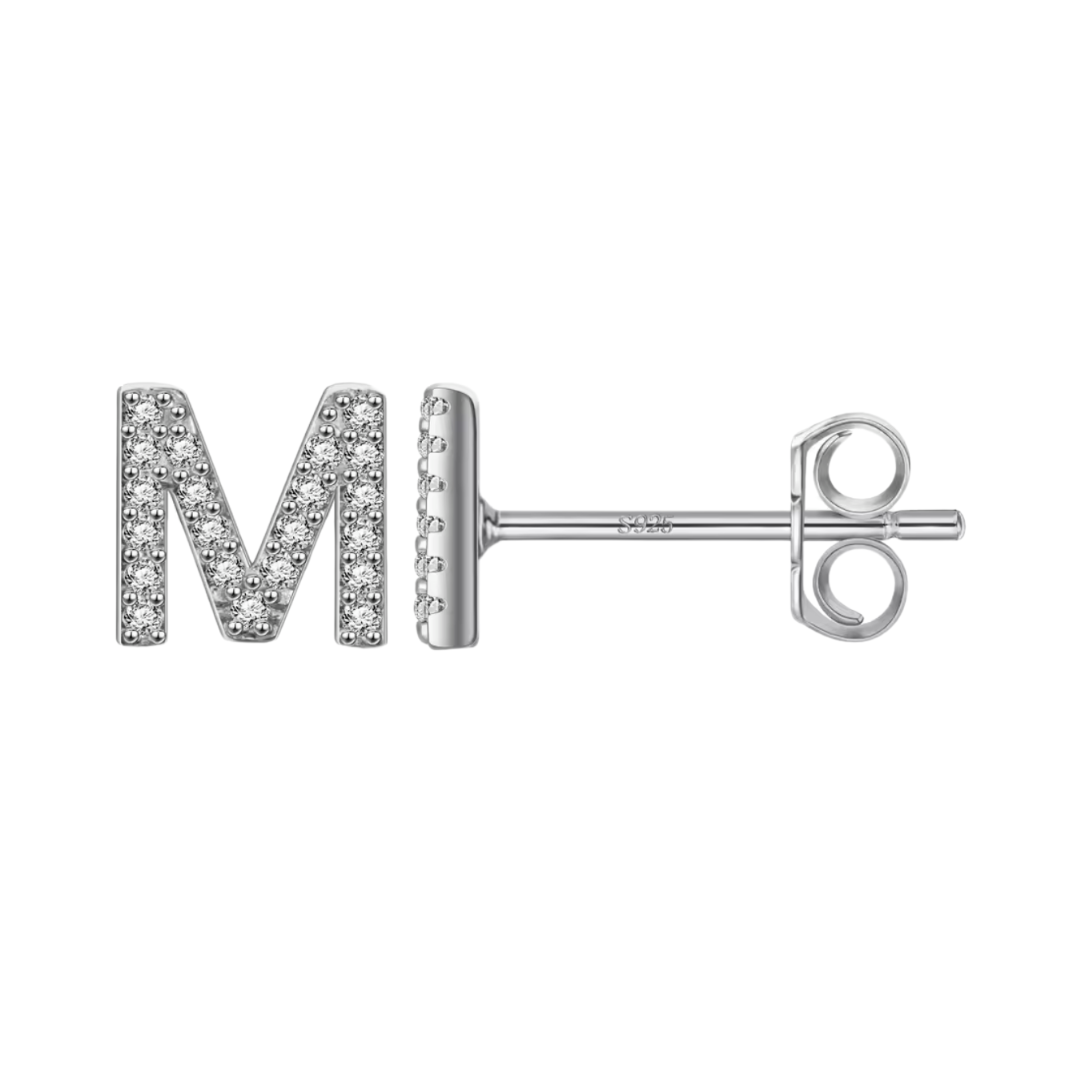 Initial Earring | Silver