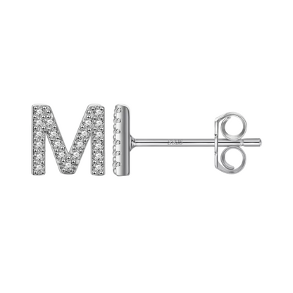 Initial Earring | Silver