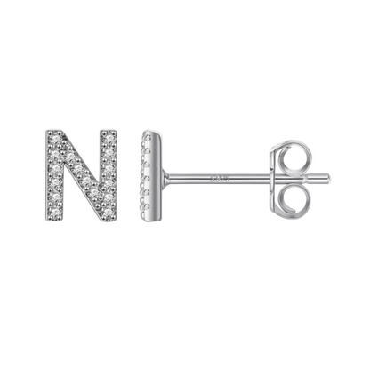 Initial Earring | Silver