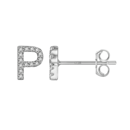 Initial Earring | Silver