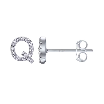 Initial Earring | Silver