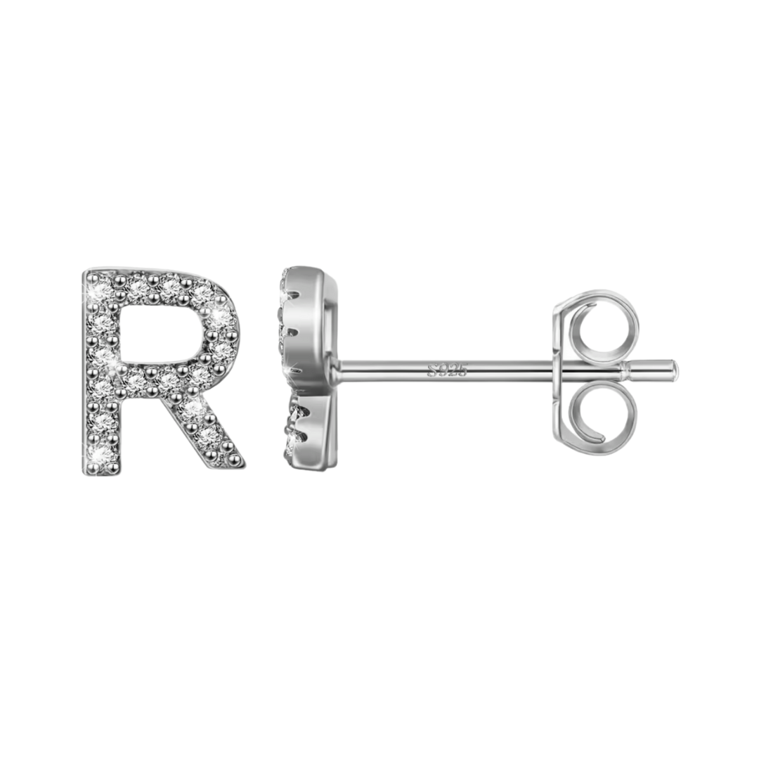 Initial Earring | Silver