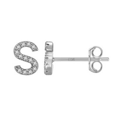 Initial Earring | Silver