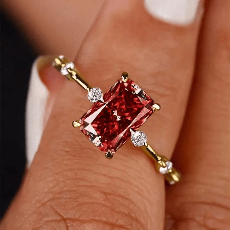 Jasmine Square Zirconia Ring