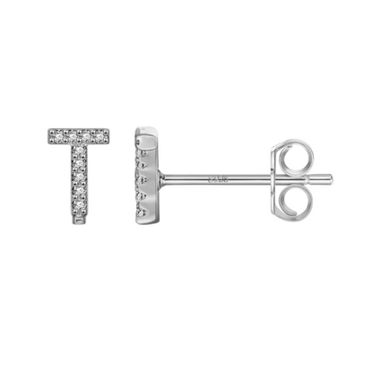Initial Earring | Silver