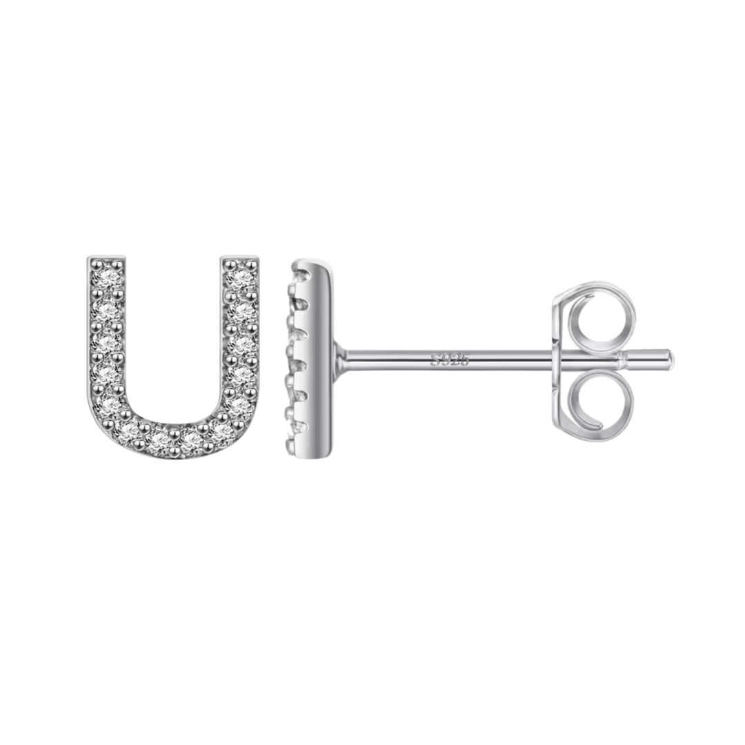 Initial Earring | Silver