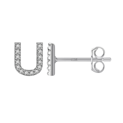 Initial Earring | Silver