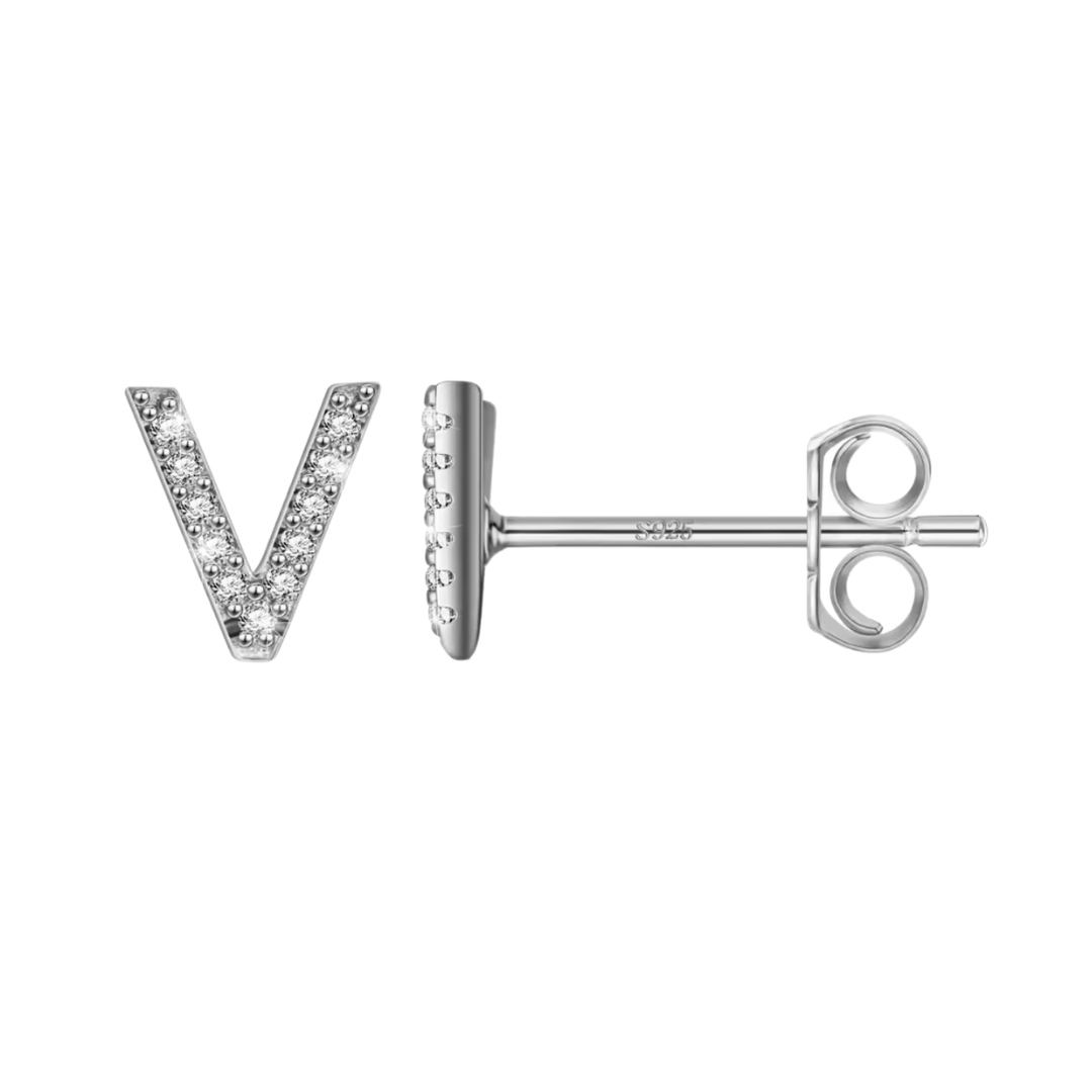Initial Earring | Silver
