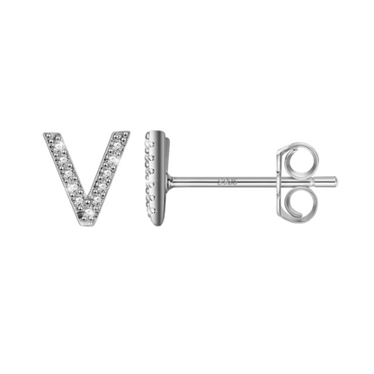 Initial Earring | Silver