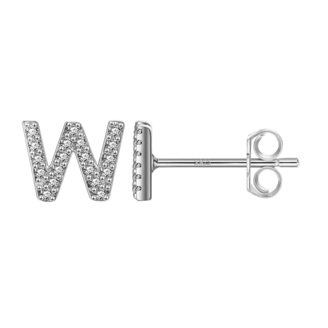 Initial Earring | Silver