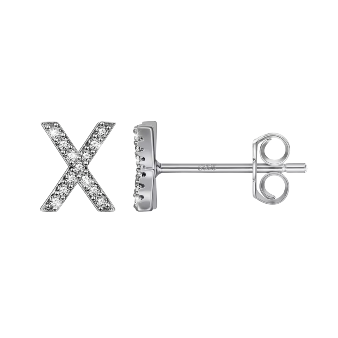 Initial Earring | Silver