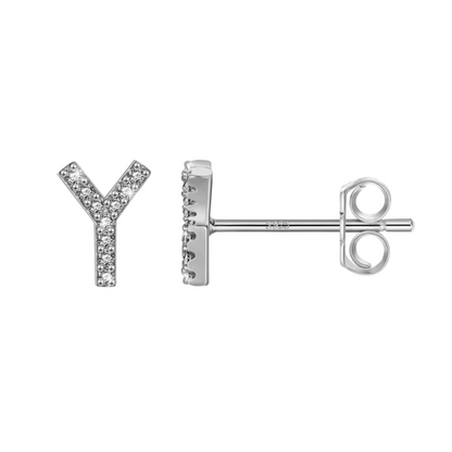Initial Earring | Silver