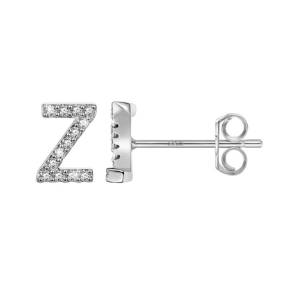 Initial Earring | Silver