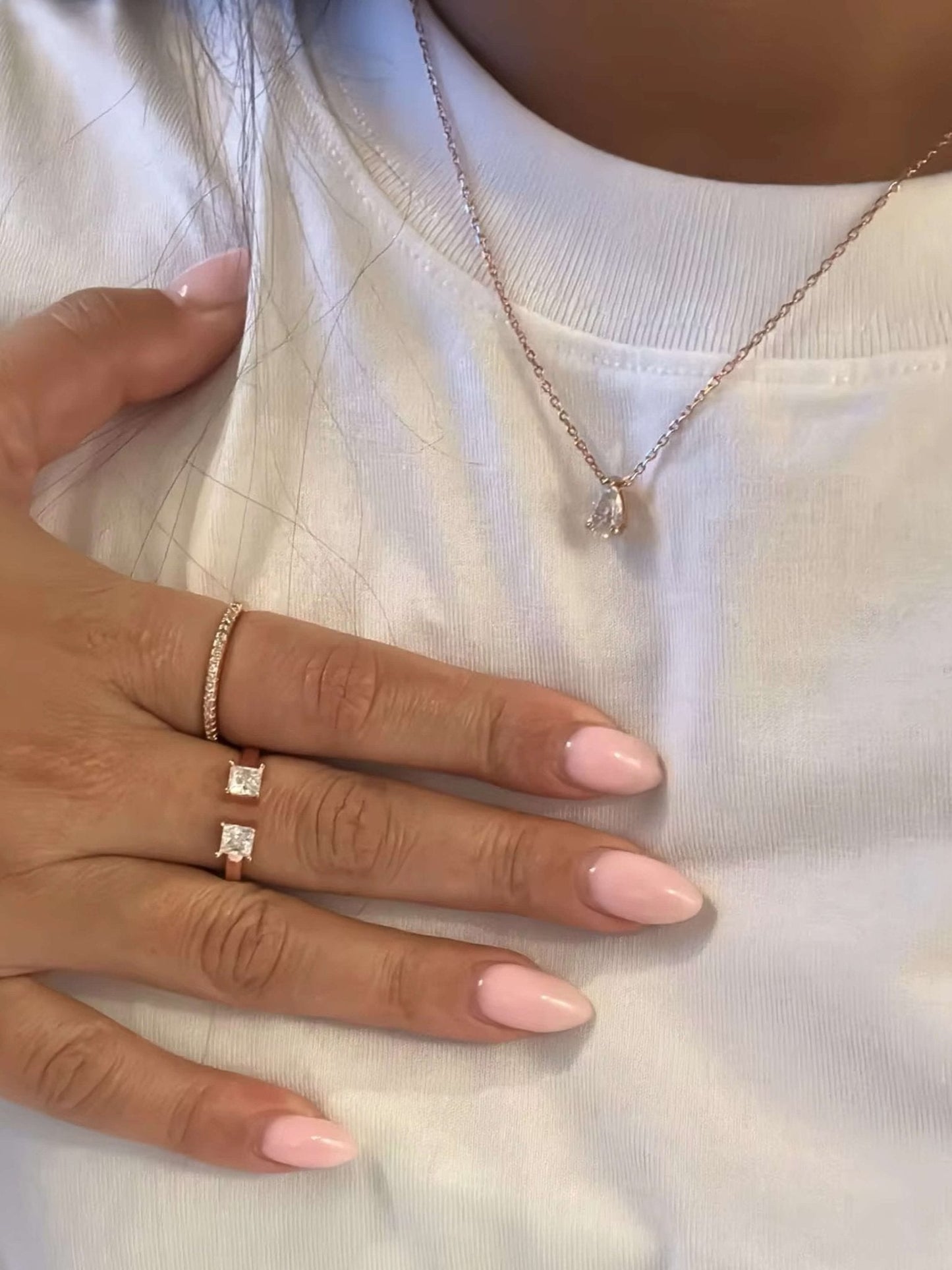 Diana Pear Cut Zirconia Pendant Necklace