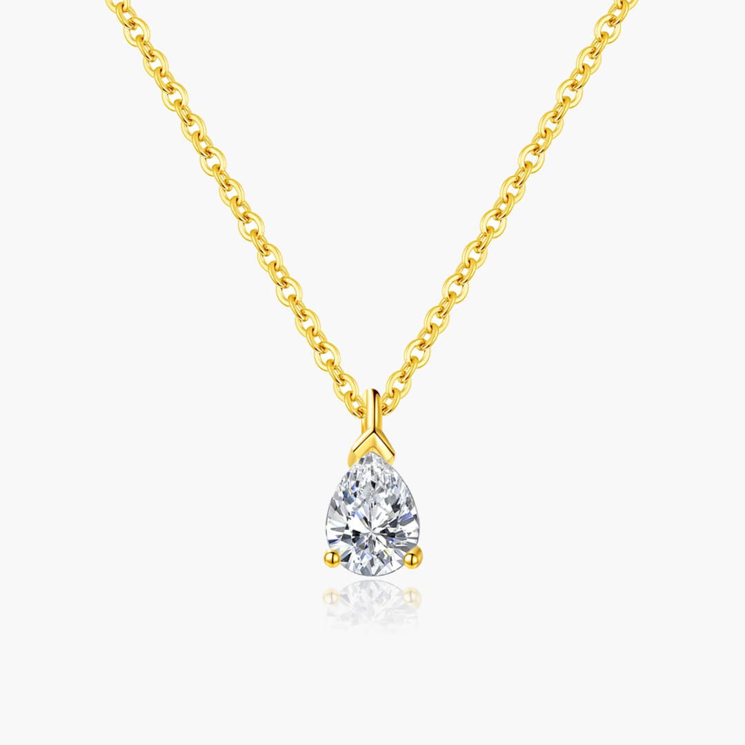 Diana Pear Cut Zirconia Pendant Necklace