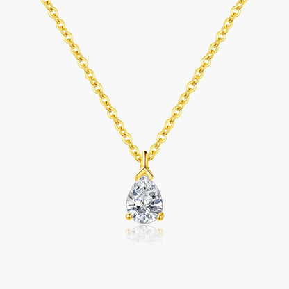 Diana Pear Cut Zirconia Pendant Necklace