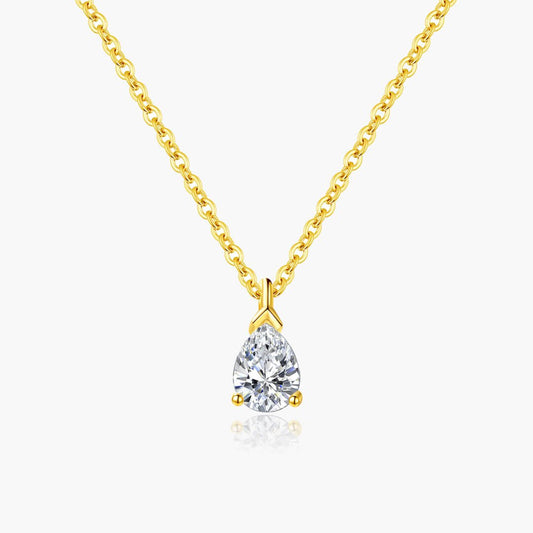 Diana Pear Cut Zirconia Pendant Necklace