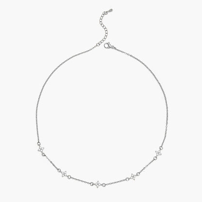 Nida Flower Zirconia Necklace